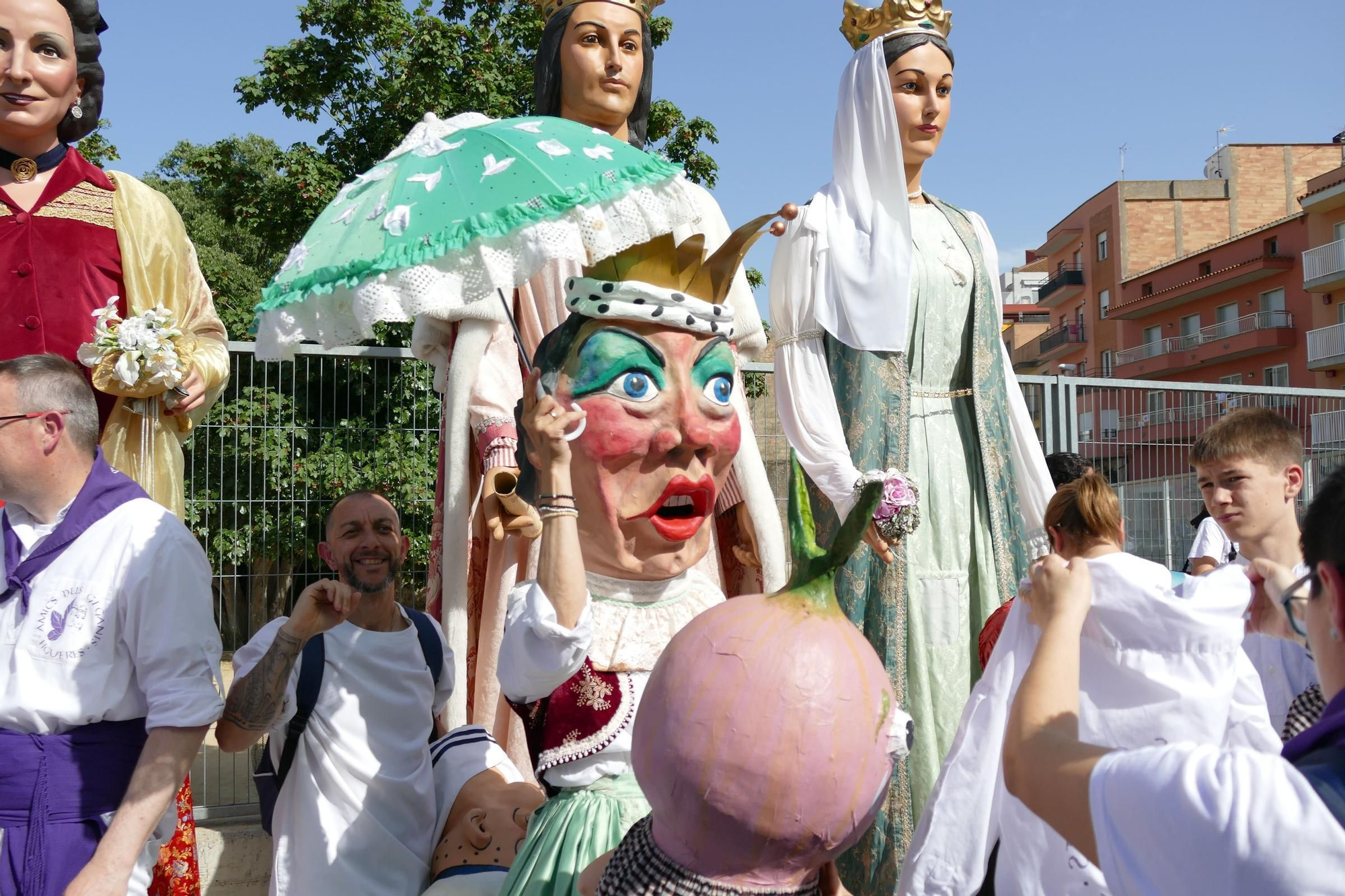 La trobada gegantera de la Diada de Santa Creu celebra els 30 anys dels Amics dels Gegants de Figueres
