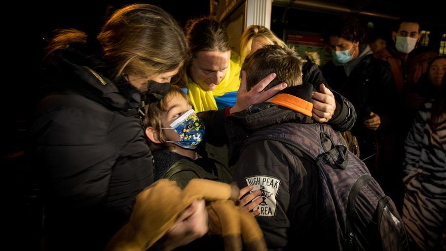50 refugiados de Ucrania llegan a València el martes por la noche