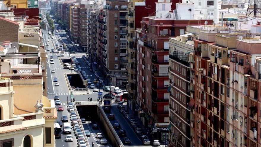 La avenida Pérez Galdós.