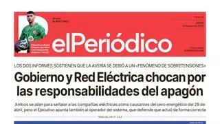 La portada de EL PERIÓDICO del 19 de junio de 2025