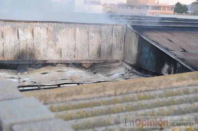 Así ha quedado la antigua fábrica de Rostoy tras el incendio en Murcia