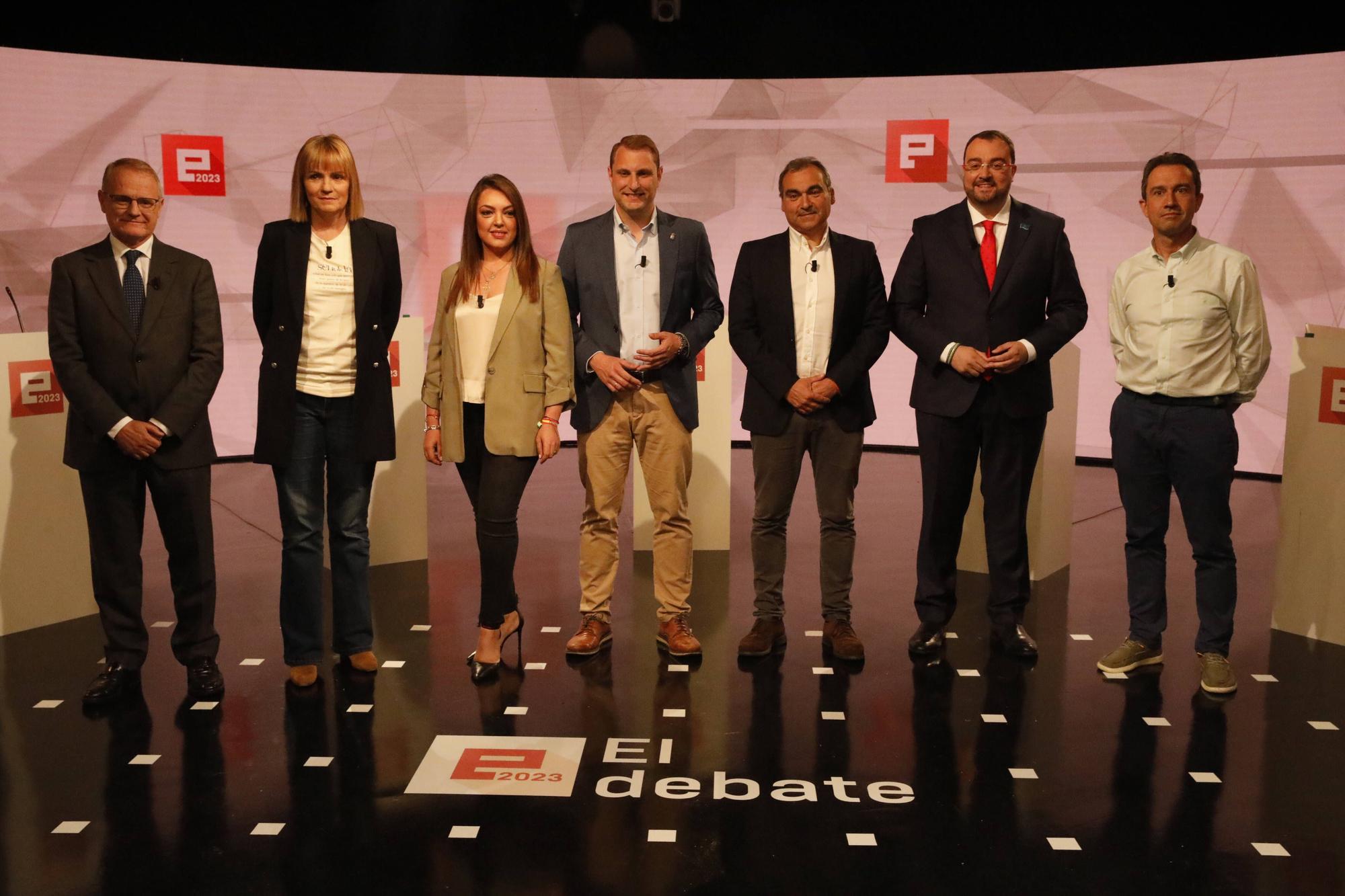 En imágenes: Debate de los candidatos a la presidencia del Principado