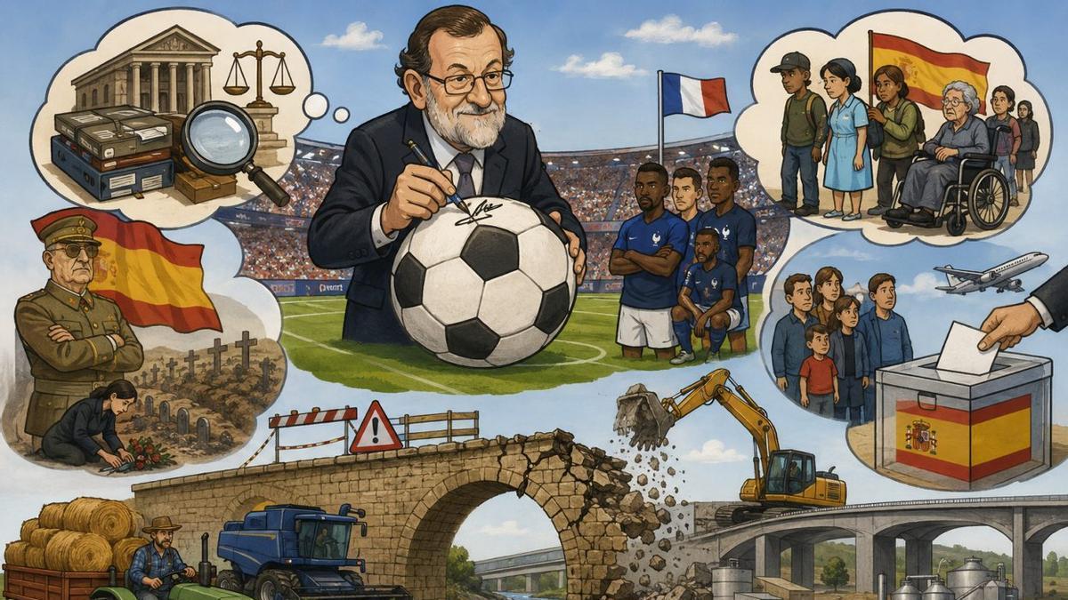 De puentes, memoria y fútbol, o más bien viceversa.