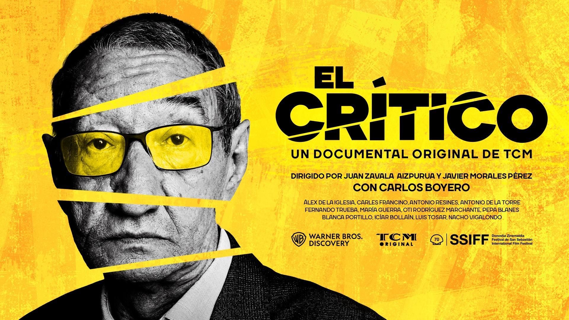 Cartel del documental &quot;El crítico&quot; sobre Carlos Boyero