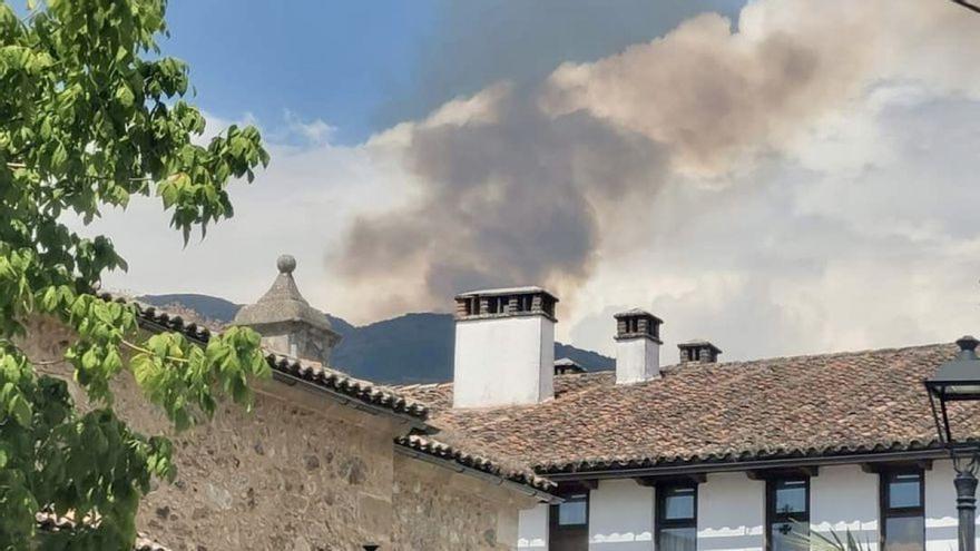 Estabilizado el incendio forestal en Tornavacas