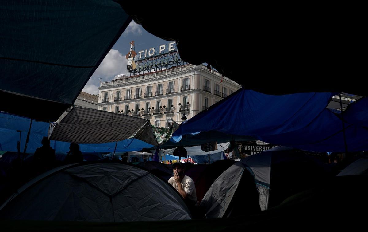En imágenes | Acampada en la Puerta del Sol en protesta por la situación de la vivienda en España