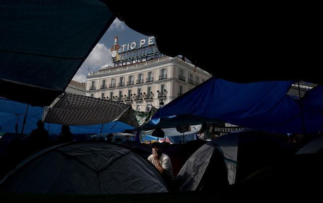 En imágenes | Acampada en la Puerta del Sol en protesta por la situación de la vivienda en España