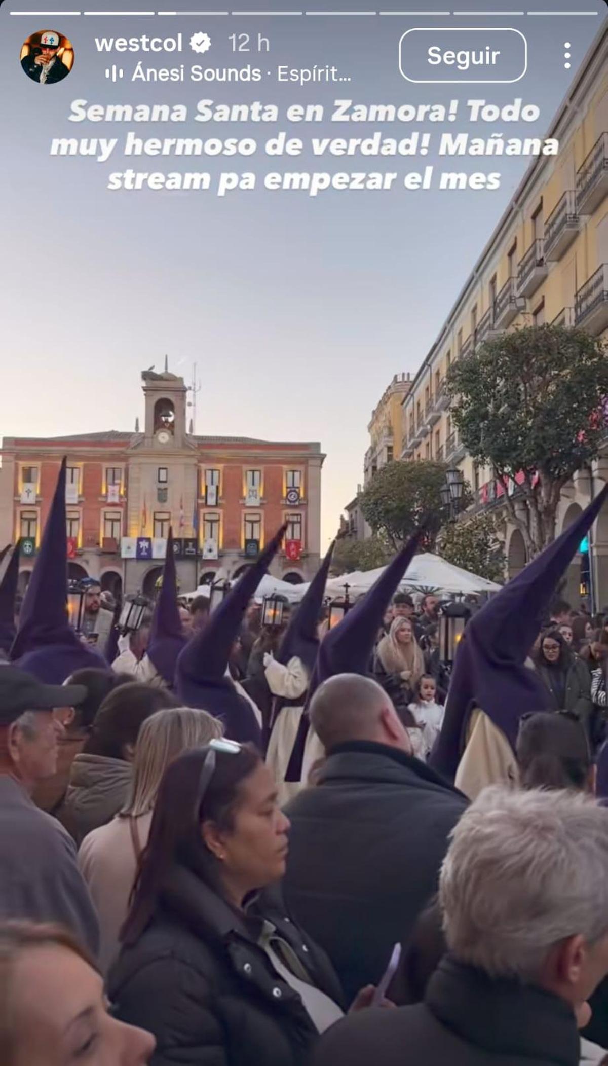 Historia de instagram Westcol Semana Santa Zamora