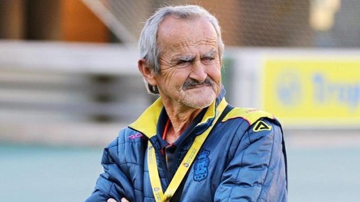 Tino El Escachao, en una imagen de archivo, en el Estadio de Gran Canaria.