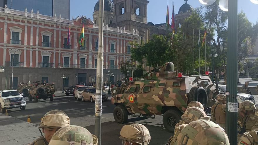 Amenaza de golpe de Estado en Bolivia: tanques y militares entran en la sede del Gobierno