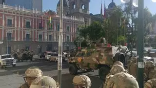 Imágenes | Tanques y militares armados intentan tomar la sede del Ejecutivo en Bolivia