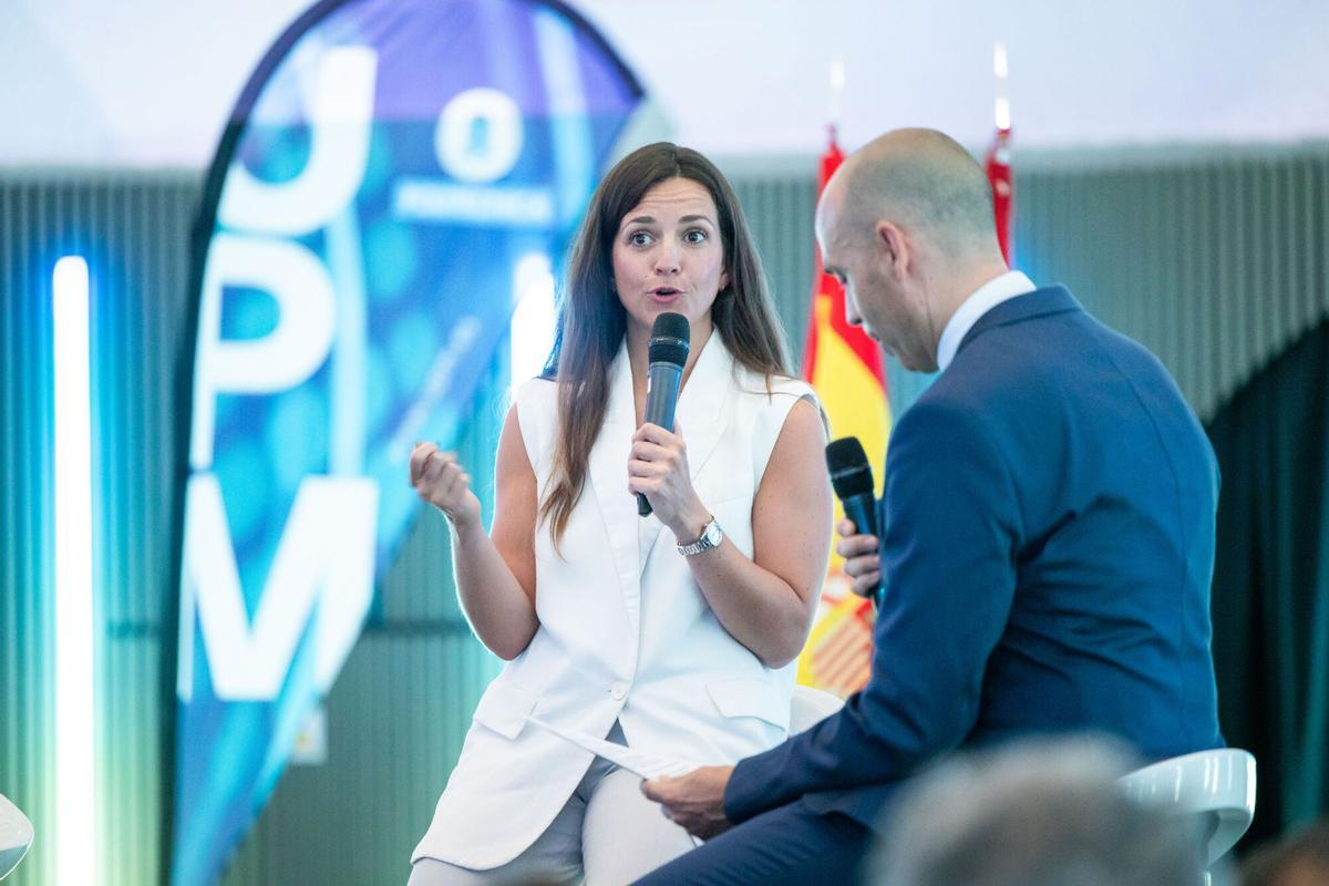 Cristina Gutiérrez, piloto de Rally española, en la presentación del Máster MIAM.