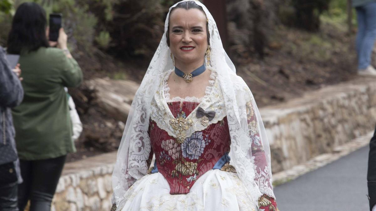 Celia Gorrita, presidenta en funciones de la JLF, en la última romería de Sant Josep.