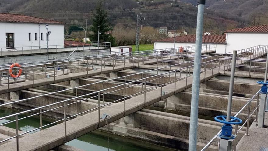 La planta potabilizadora del Ayuntamiento de Langreo en Entralgo.