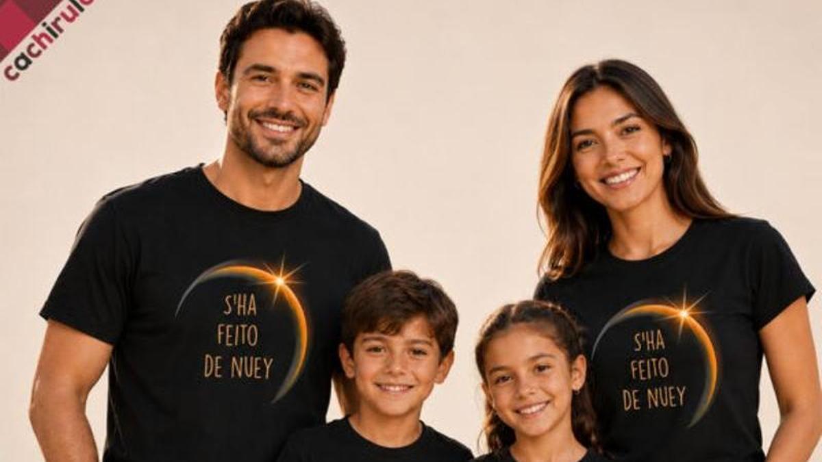 La camiseta sobre el eclipse que está vendiendo la tienda Cachirulo a través de su web.
