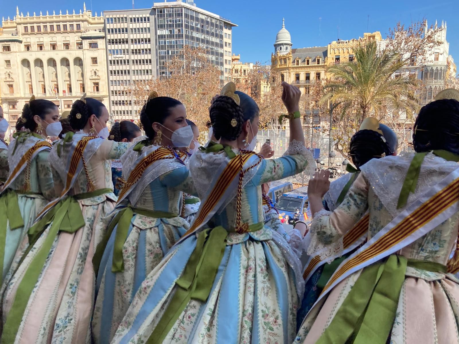 Fallas 2022. Palco del día 1. La ciudad, a sus pies