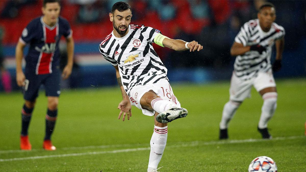 Bruno Fernandes adelantó al Manchester desde el punto de penalti