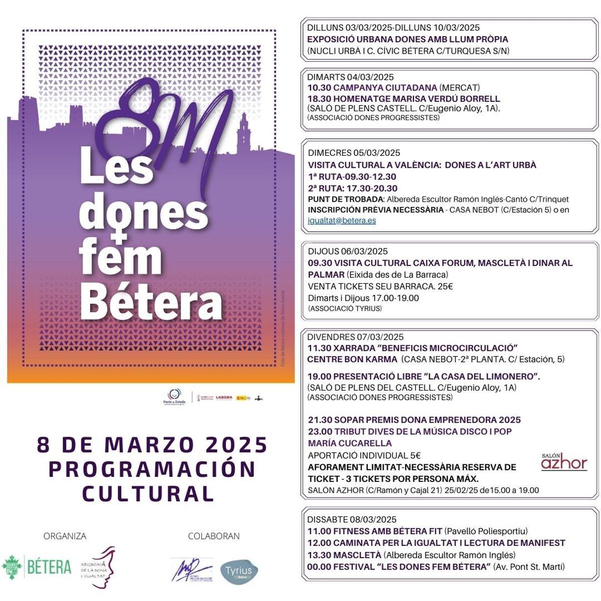 Actividades, el programa.