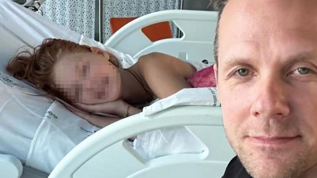 Adam Beyer, con la pequeña Uma, en la foto que ha publicado en Instagram .