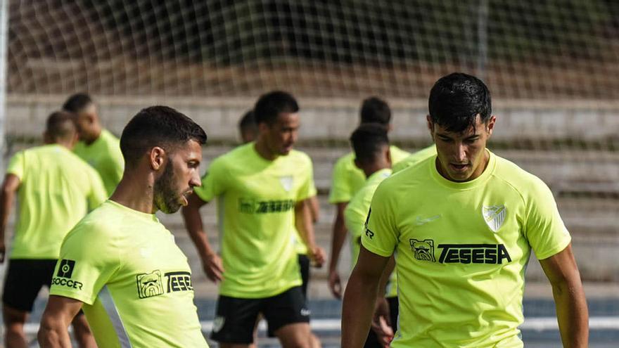 Dani Pacheco, en un entrenamiento.