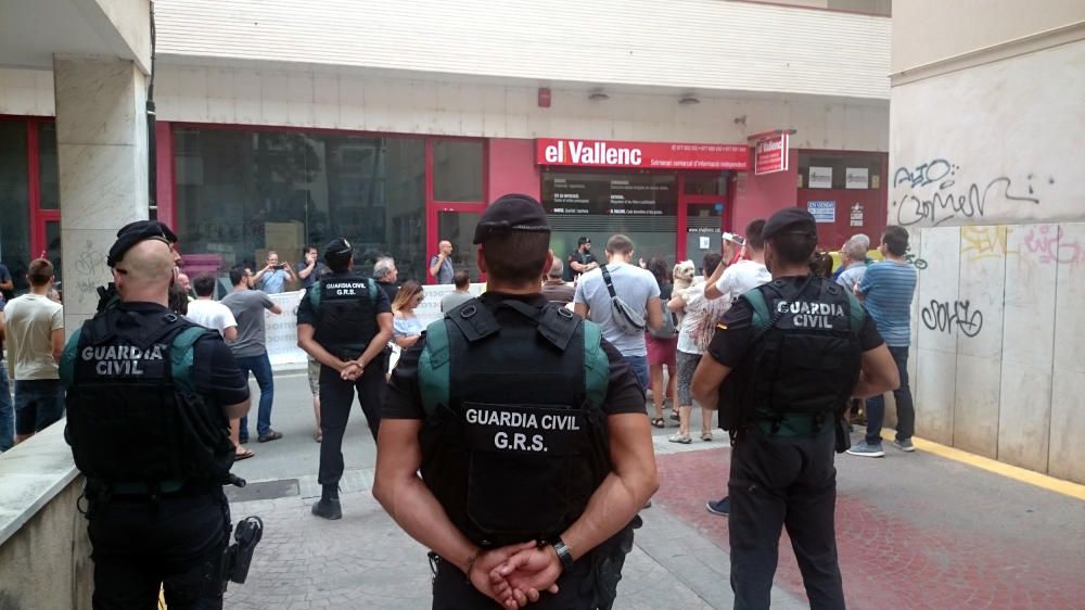 Escorcoll de la Guàrdia Civil a «El Vallenc»