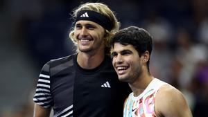 Alcaraz y Zverev, en los cuartos del US Open