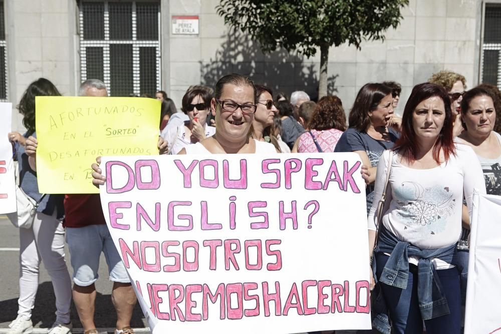 Protesta en el Instituto Fernández Vallín de Gijón