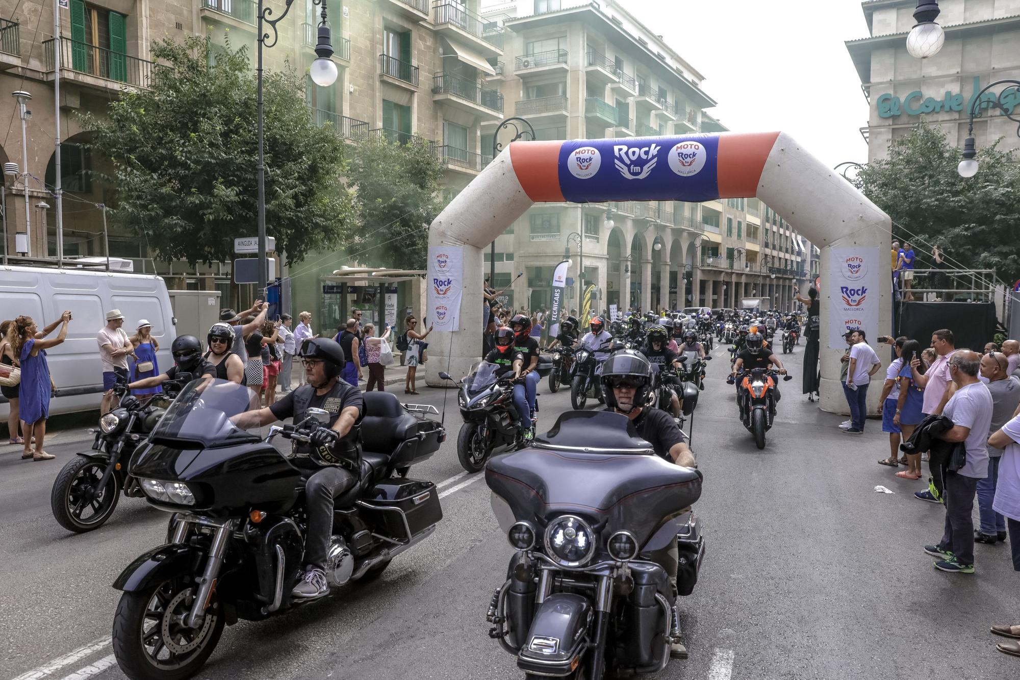 Unas 2.000 motos participan en la Motorock FM de Mallorca