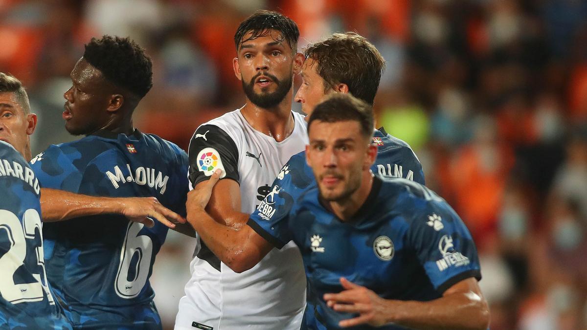 Alderete en Mestalla frente al Alavés