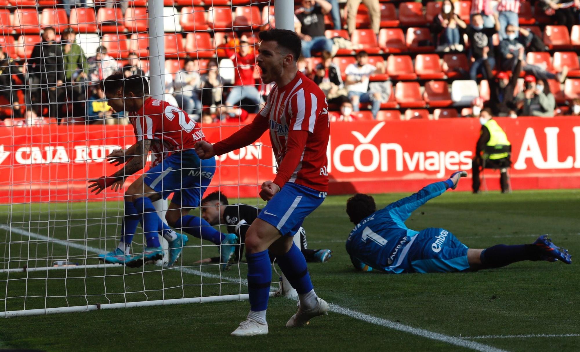 Sporting - Zaragoza, en imágenes