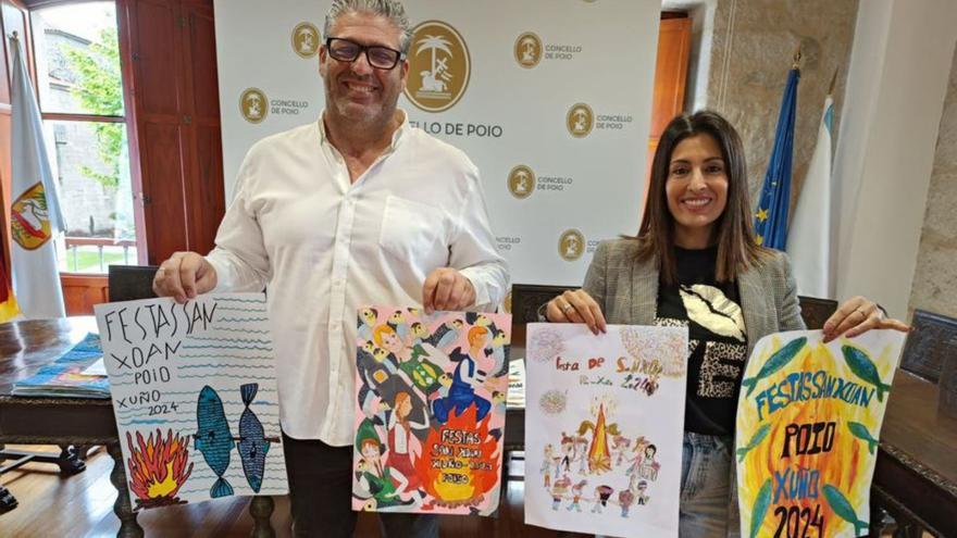 El Concello de Poio elige a los ganadores del concurso de carteles de San Xoán