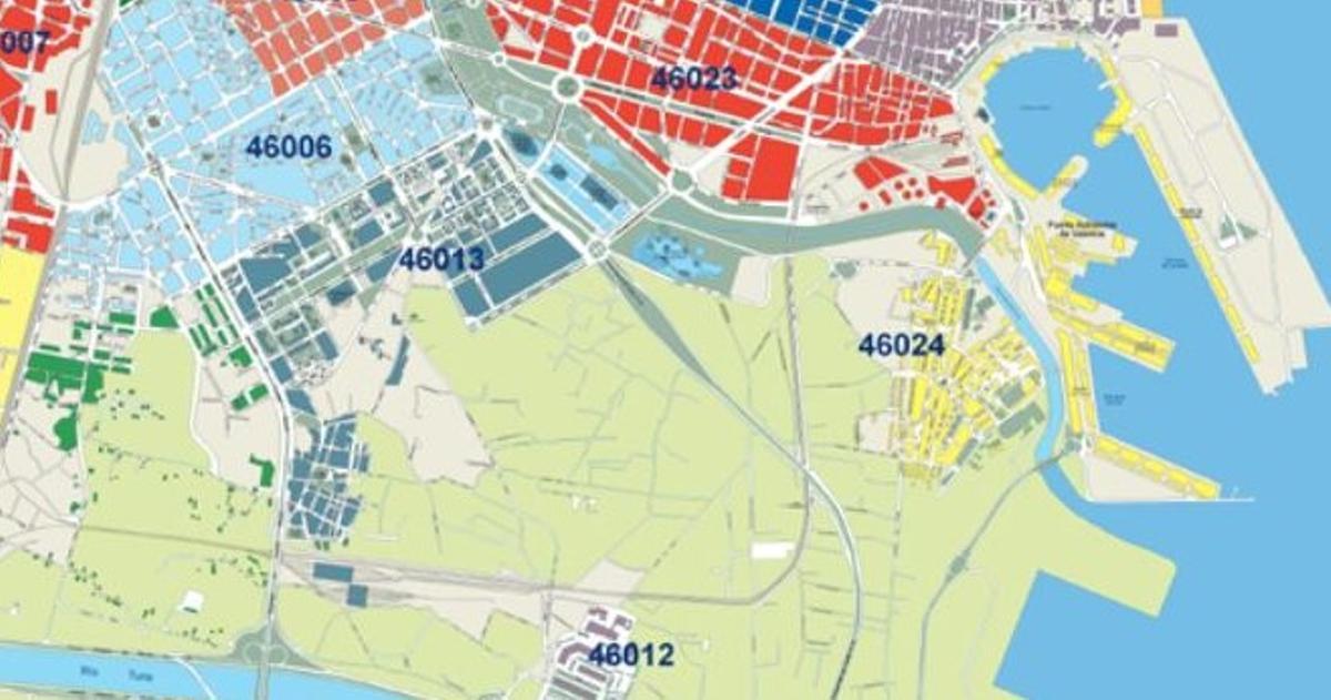 El término de La Punta está adscrito a los códigos 46012, 46013 y 46014