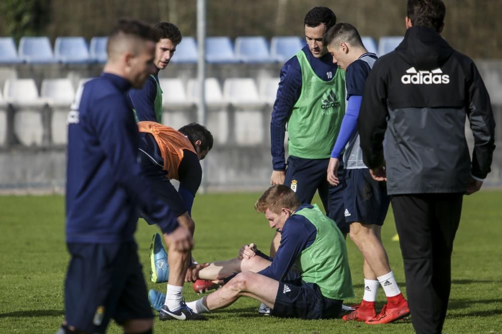 Primer entrenamiento del Real Oviedo del 2018