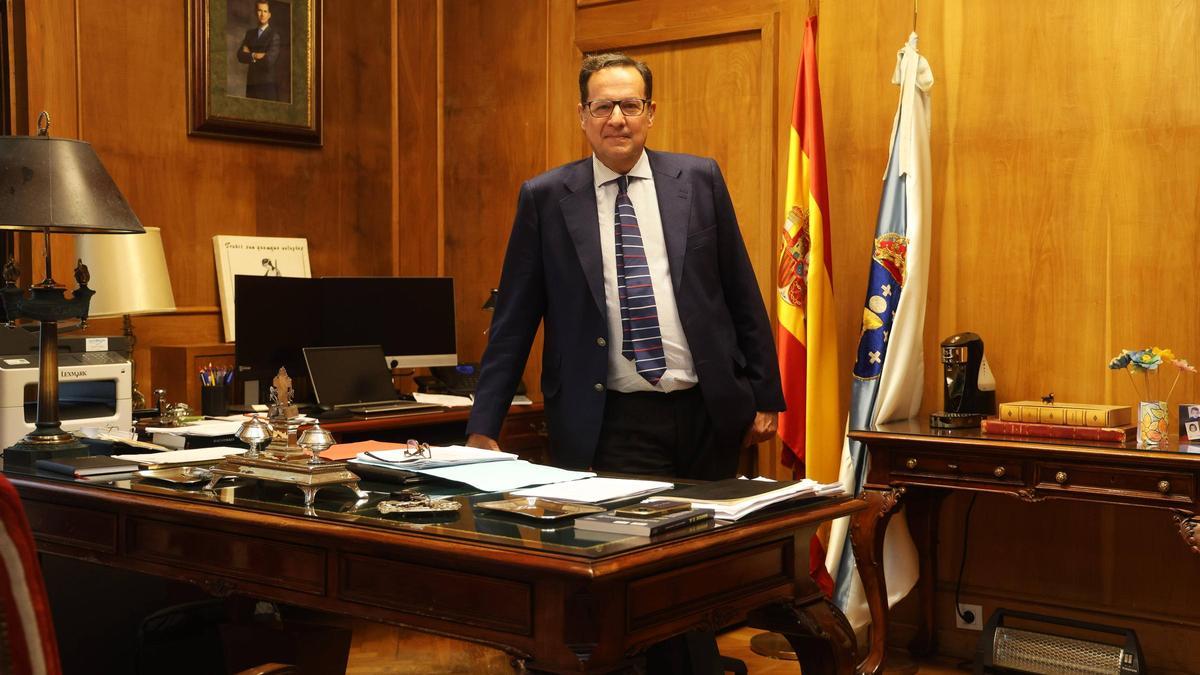 El magistrado Jacinto José Pérez Benítez, que el pasado 26 de septiembre tomó posesión como presidente de la Audiencia Provincial de Pontevedra.