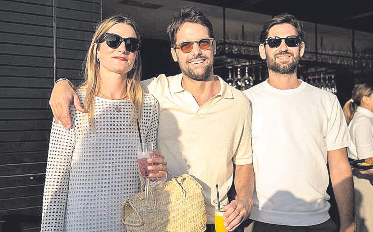 Malu Villalonga, Mauricio Obarrio y Juan Peralta.