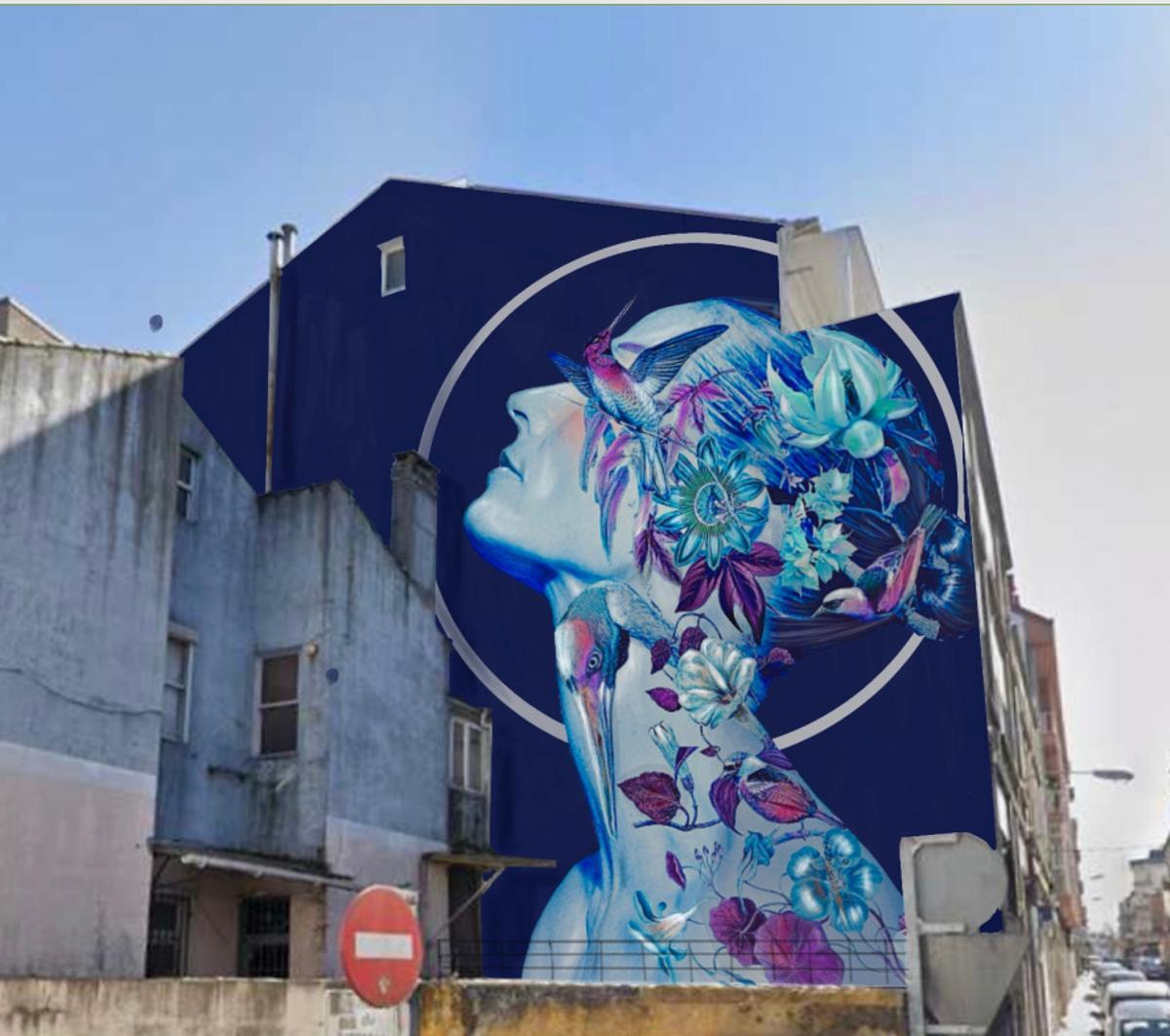 Diseño de la obra de Jacqueline de Montaigne.