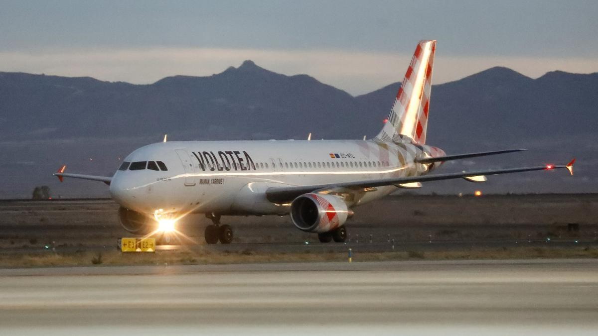 Un avión de la compañía aérea Volotea.