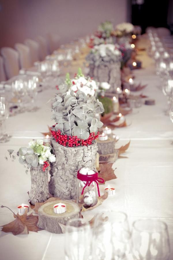Decoración boda: centros de mesa