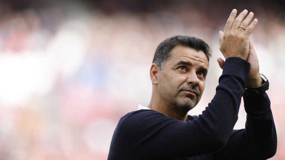 Míchel, entrenador del Girona contento con el empate