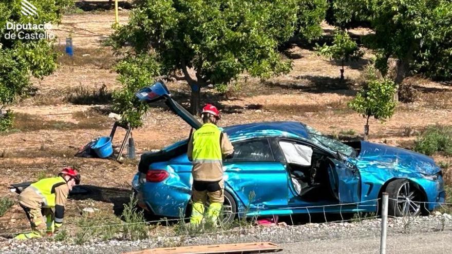 Una mujer y dos niños, heridos en un accidente en la AP-7 en Almenara