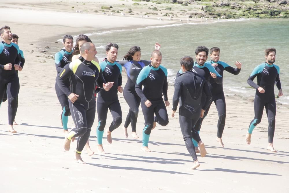 El Sapo se pone a punto en la playa de Mogor