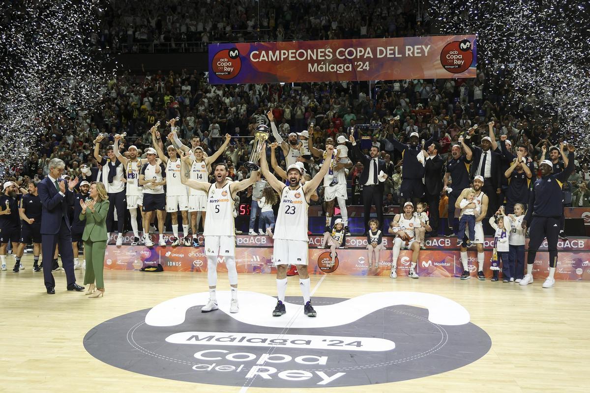 Final de la Copa del Rey 2024 de baloncesto, Real Madrid - FC Barcelona, en imágenes. Final de la Copa del Rey 2024 de baloncesto, Real Madrid - FC Barcelona, en imágenes.