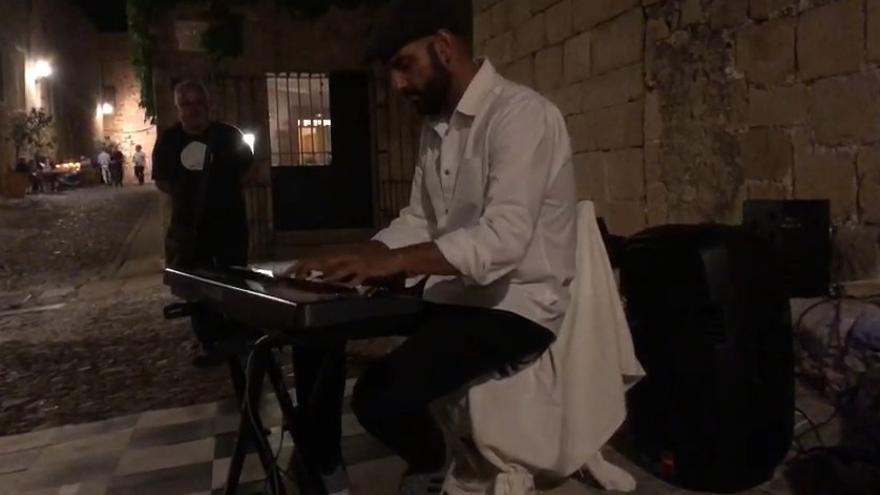 Un momento del concierto en la ciudad monumental de Cáceres.