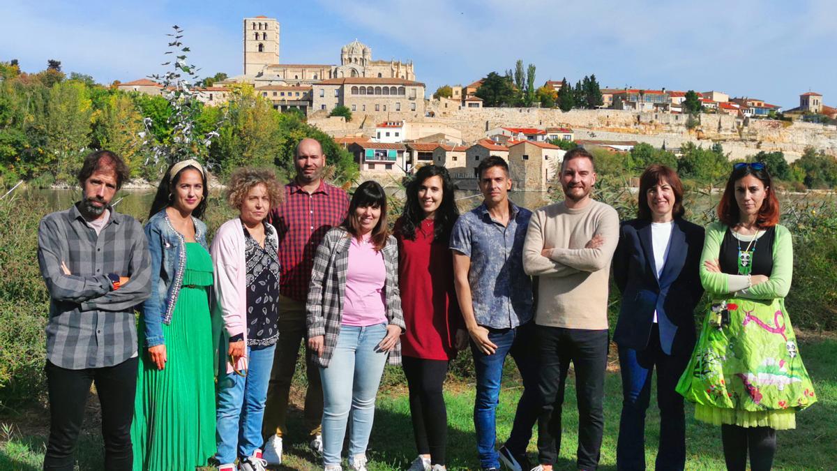 Miembros de la canditura de Aspes Zamora para las elecciones sindicales de educación.