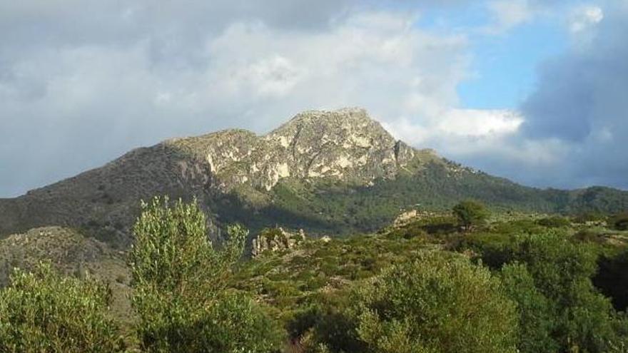 Nieve en las cimas del Galatzó