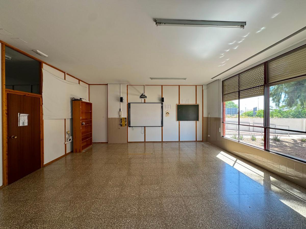 Una de las aulas cedidas