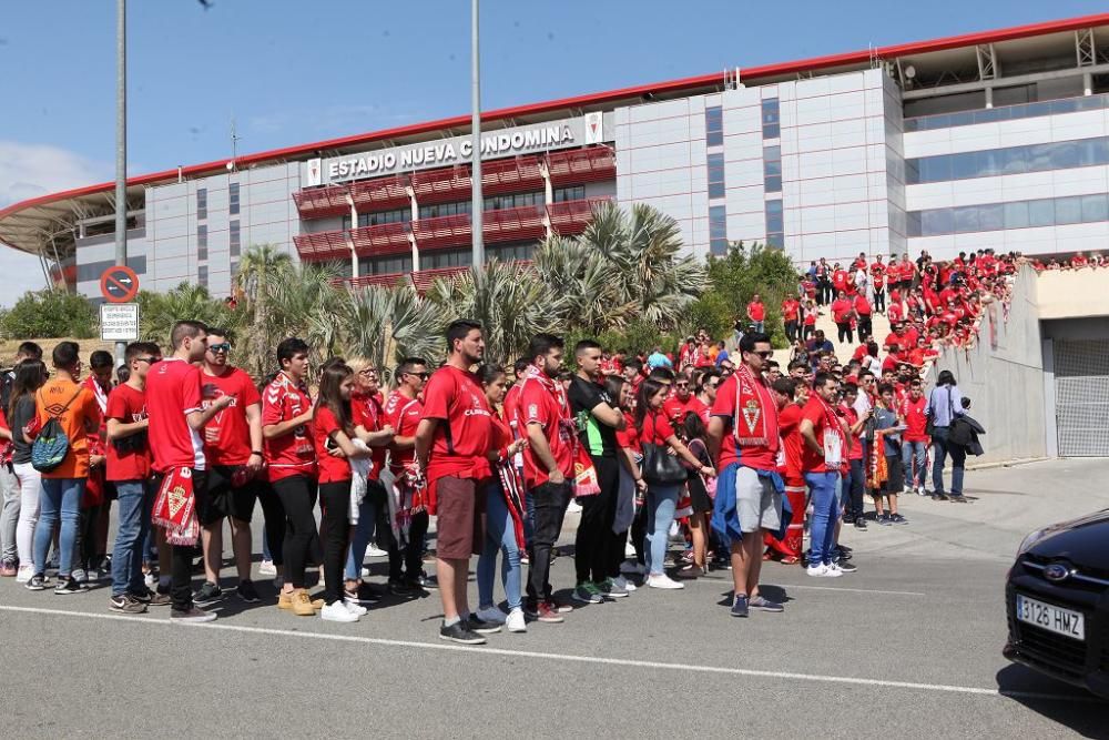 Ambiente en Nueva Condomina antes del partido