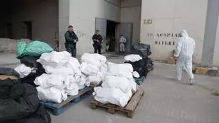 1.300 kilos de cocaína, reducidos a ceniza en la incineradora de Son Reus