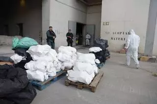 1.300 kilos de cocaína intervenidos en la operación Jaque Mate, reducidos a ceniza en la incineradora de Son Reus, en Mallorca