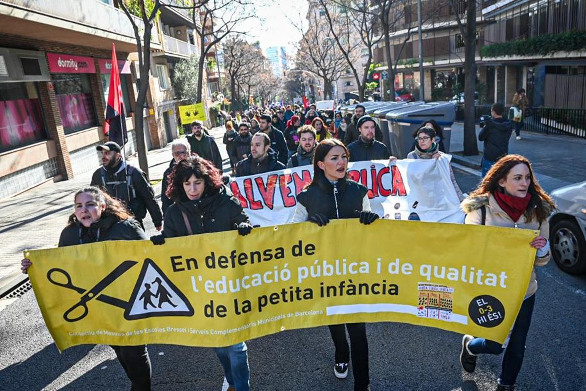 Educació xifra en un 5,11% el seguiment del segon dia de vaga